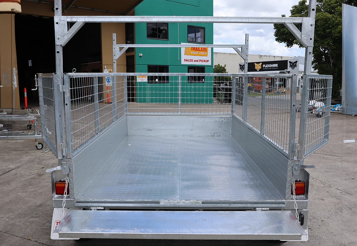 8x5 Galvanised Hydraulic Tipper Trailer 2ft Cage Ramps and Racks | 3.5 Tonne | Rocker Roller Suspension — image 5