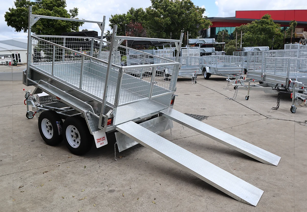 8x5 Galvanised Hydraulic Tipper Trailer 2ft Cage Ramps and Racks | 3.5 Tonne | Rocker Roller Suspension