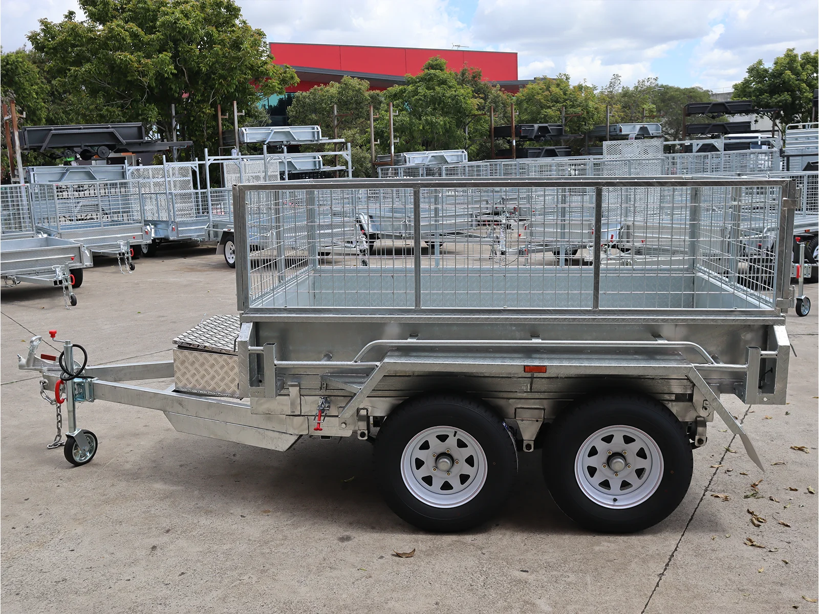 8x5 Galvanised Hydraulic Tipper Trailer 2ft Cage and Ramps | 3.5 Tonne | Rocker Roller Suspension — image 15