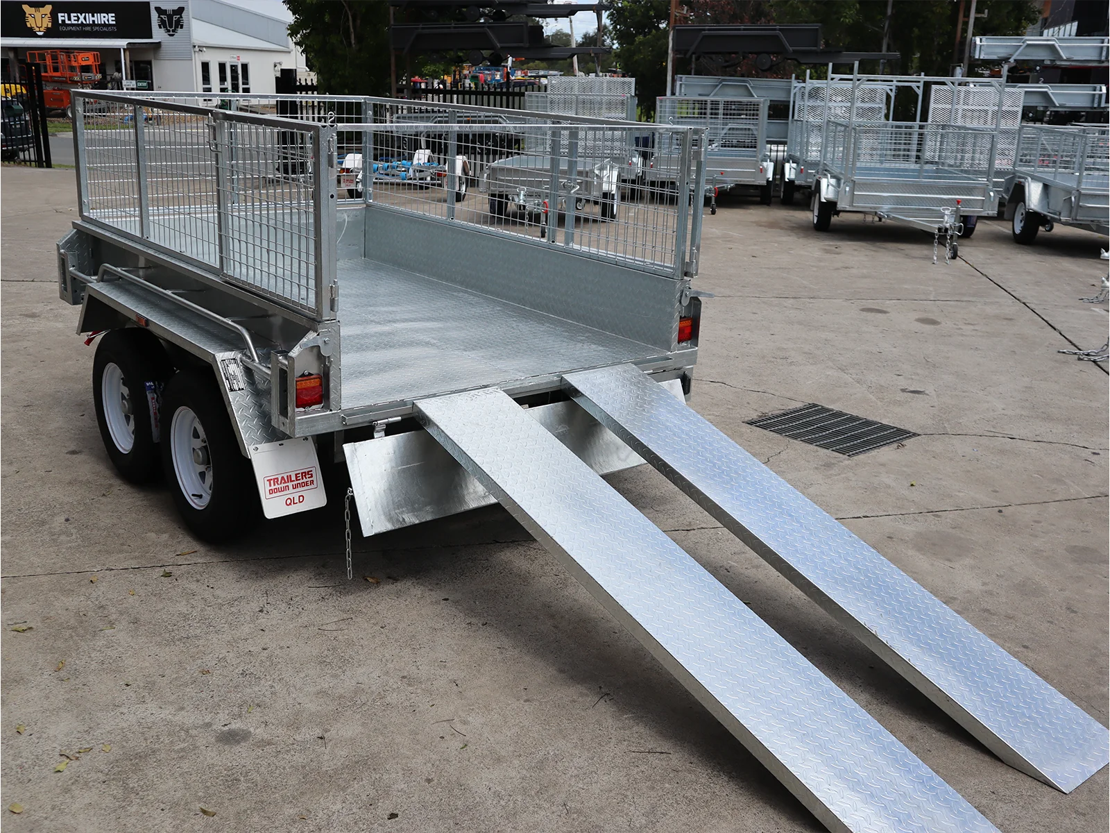 8x5 Galvanised Hydraulic Tipper Trailer 2ft Cage and Ramps | 3.5 Tonne | Rocker Roller Suspension — image 14