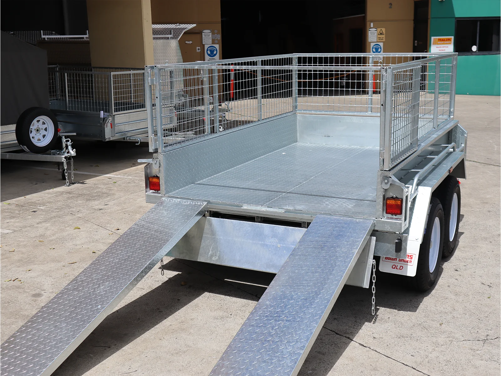 8x5 Galvanised Hydraulic Tipper Trailer 2ft Cage and Ramps | 3.5 Tonne | Rocker Roller Suspension — image 12