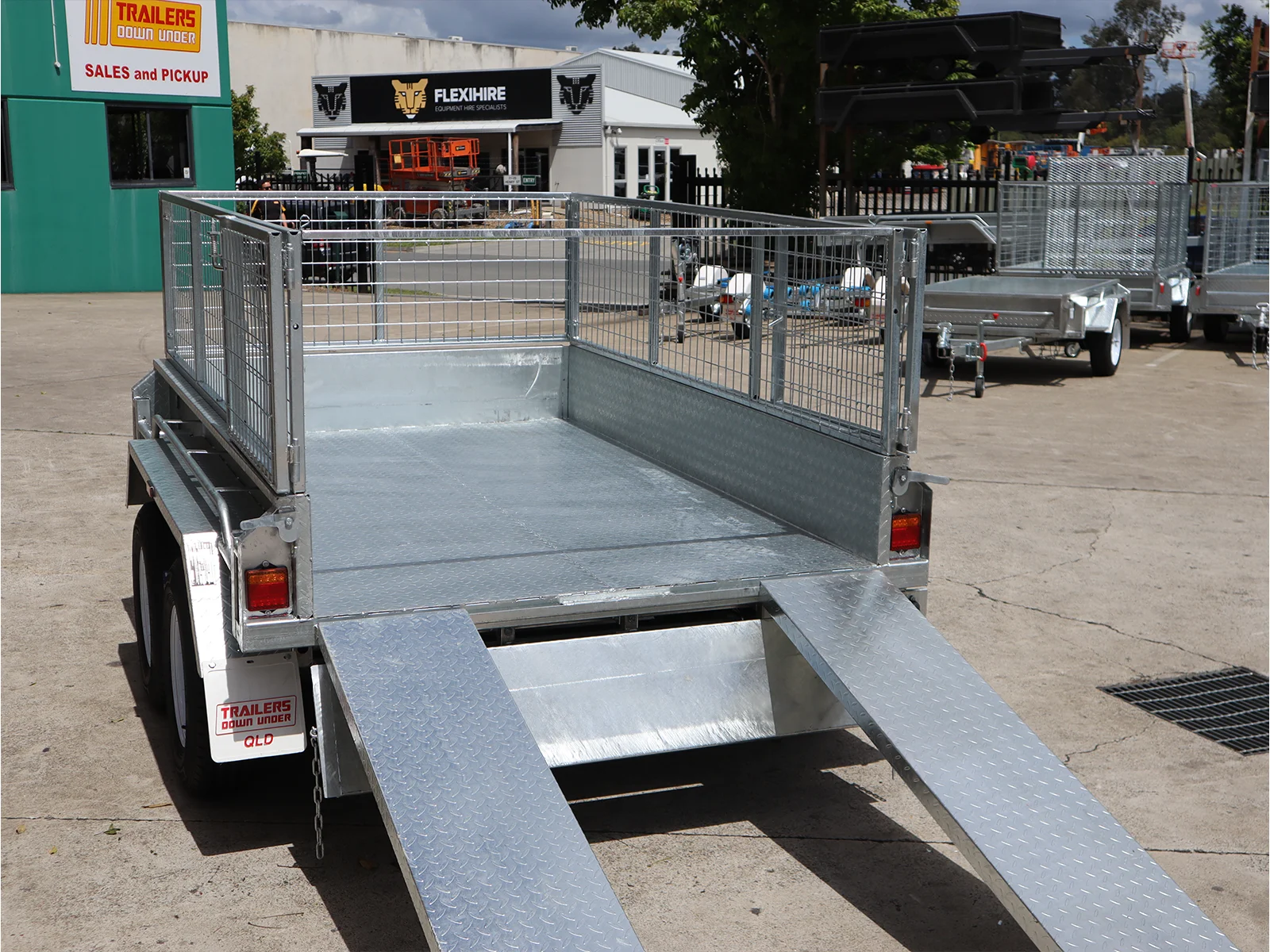 8x5 Galvanised Hydraulic Tipper Trailer 2ft Cage and Ramps | 3.5 Tonne | Rocker Roller Suspension — image 11