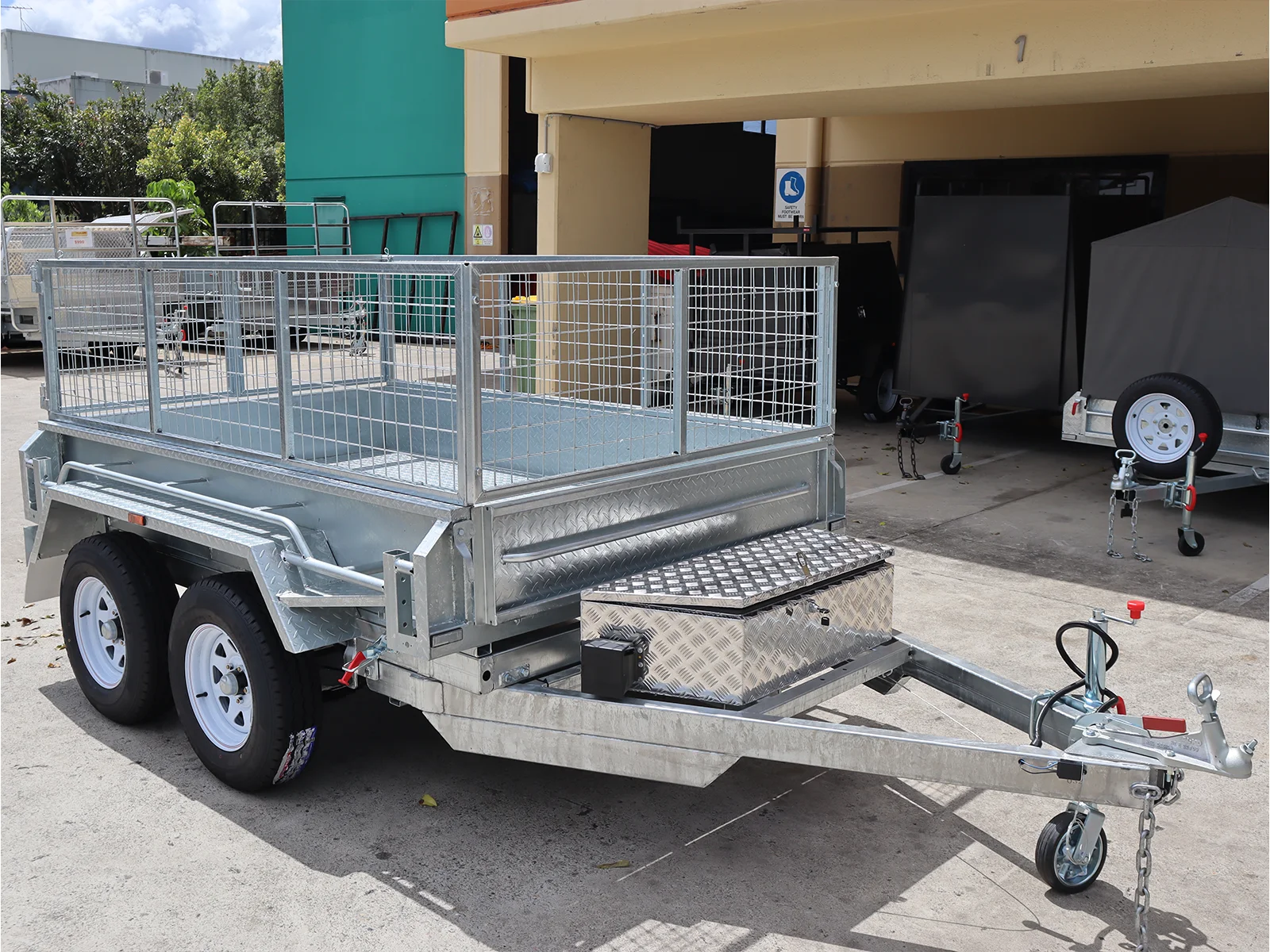 8x5 Galvanised Hydraulic Tipper Trailer 2ft Cage and Ramps | 3.5 Tonne | Rocker Roller Suspension — image 6