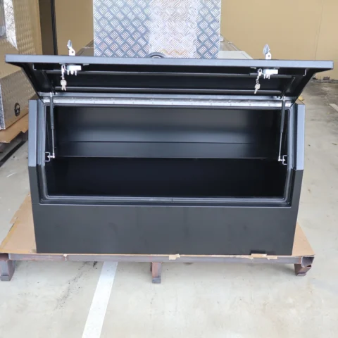 Black Flatplate Aluminium Toolbox for Sale Brisbane — image 2
