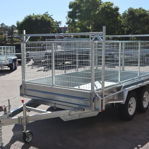 10x6 Galvanised Cage Trailer For Sale with 3ft Cage | Ladder Racks — image 7