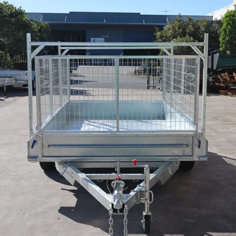 10x6 Galvanised Cage Trailer For Sale with 3ft Cage | Ladder Racks — image 6