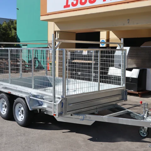 10x6 Galvanised Cage Trailer For Sale with 3ft Cage | Ladder Racks — image 5