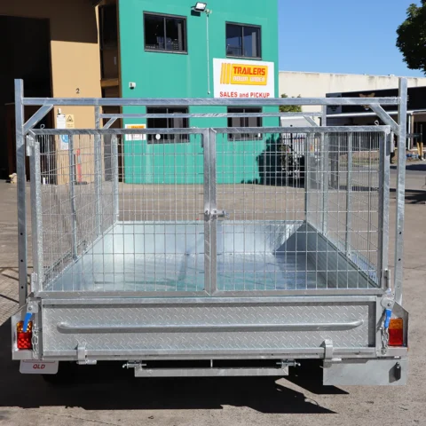 10x6 Galvanised Cage Trailer For Sale with 3ft Cage | Ladder Racks — image 4