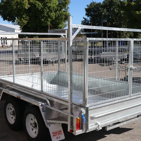 10x6 Galvanised Cage Trailer For Sale with 3ft Cage | Ladder Racks — image 3