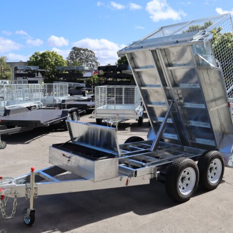 8×5 Galvanised Hydraulic Tipper Trailer | 3.5 Tonne | Rocker Roller Suspension — image 7