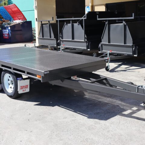 10×5 Heavy Duty Tandem Flat Top Trailer For Sale