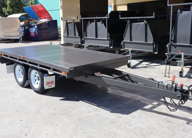 10×5 Heavy Duty Tandem Flat Top Trailer For Sale