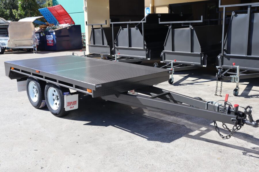 10×5 Heavy Duty Tandem Flat Top Trailer For Sale