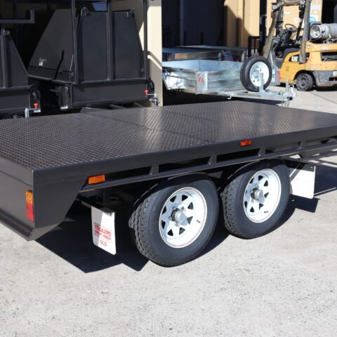 10×5 Heavy Duty Tandem Flat Top Trailer For Sale — image 2