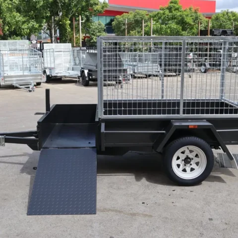 6x4 Basic Gardening Trailer with Open Mower Box for Sale — image 11