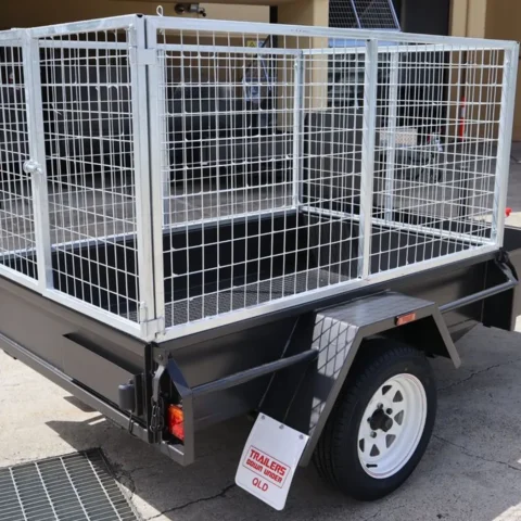 6x4 Basic Gardening Trailer with Open Mower Box for Sale — image 5