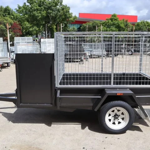 6x4 Basic Gardening Trailer with Open Mower Box for Sale — image 8