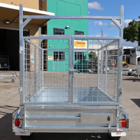 6x4 Galvanised 3ft Cage Trailer for Sale with Ladder Racks and Tilt Function — image 7