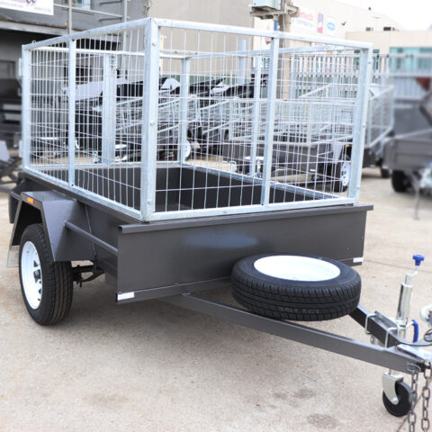 6x4 Medium Duty Cage Trailer For Sale | Smooth Floor | 3ft (900mm) Galvanised Cage Trailer for Sale Brisbane — image 2