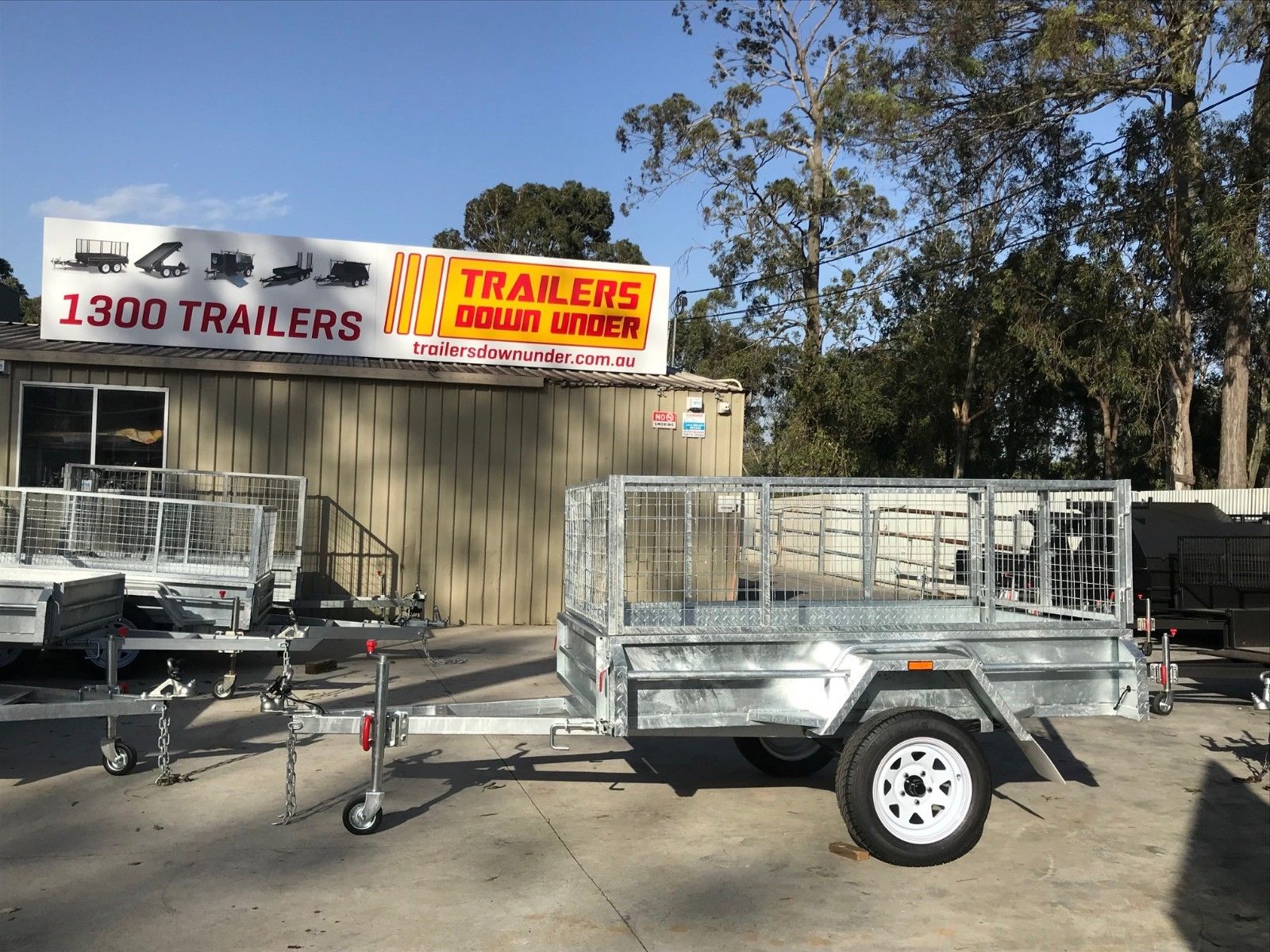 7x4 Heavy Duty Single Axle Galvanised Trailer with 3 Ft Cage for Sale in Brisbane — image 10