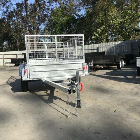 7x4 Heavy Duty Single Axle Galvanised Trailer with 3 Ft Cage for Sale in Brisbane — image 3