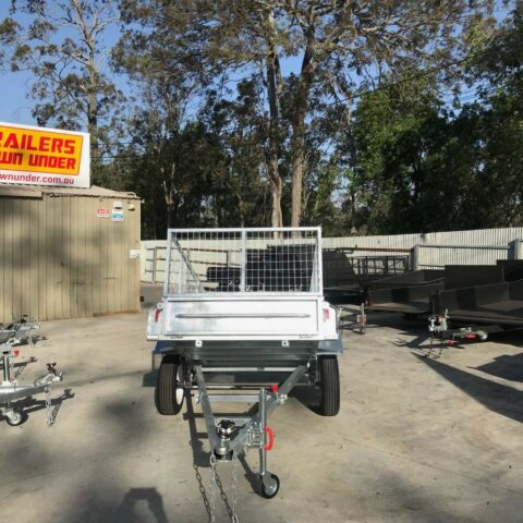 7x4 Heavy Duty Single Axle Galvanised Trailer with 3 Ft Cage for Sale in Brisbane — image 5