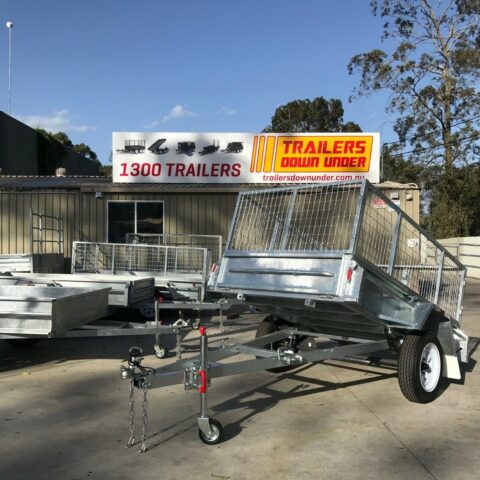 7x4 Heavy Duty Single Axle Galvanised Trailer with 3 Ft Cage for Sale in Brisbane — image 6