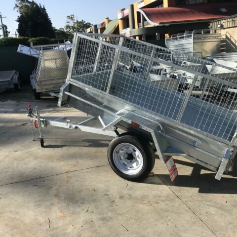 7x4 Heavy Duty Single Axle Galvanised Trailer with 3 Ft Cage for Sale in Brisbane — image 7