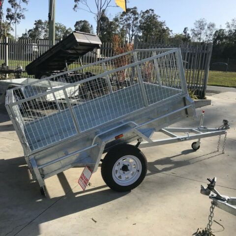 7x4 Heavy Duty Single Axle Galvanised Trailer with 3 Ft Cage for Sale in Brisbane — image 8