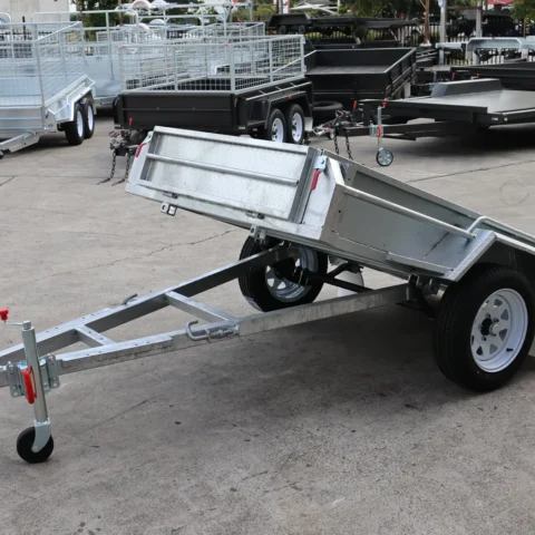 7x4 Galvanised Trailer with Tilt Function Single Axle Galvanised Box Trailer For Sale - Brisbane — image 2
