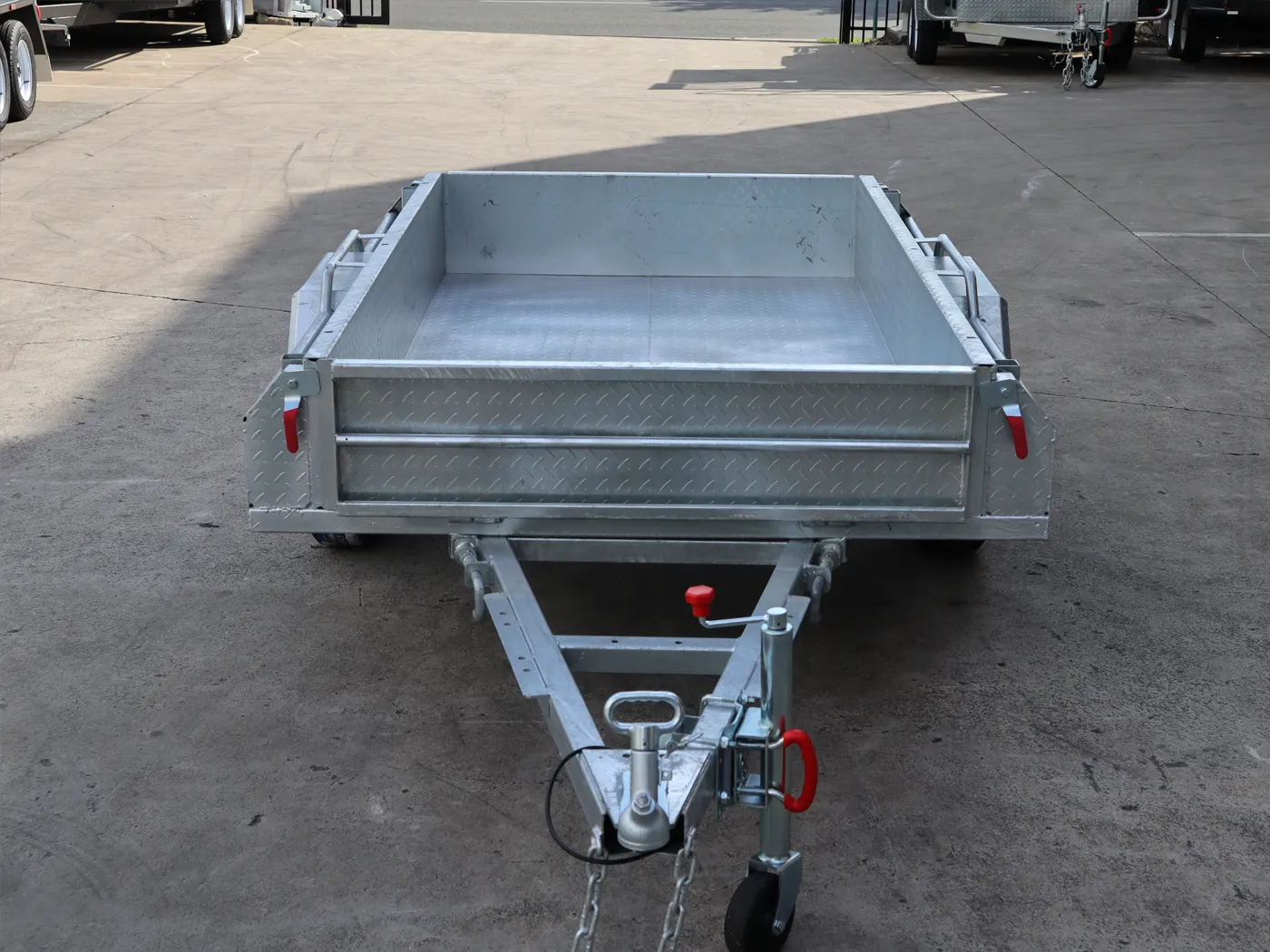 7x4 Galvanised Trailer with Tilt Function Single Axle Galvanised Box Trailer For Sale - Brisbane — image 4