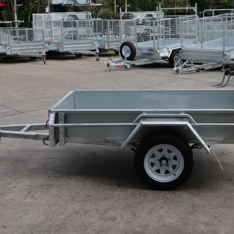 7x4 Galvanised Trailer with Tilt Function Single Axle Galvanised Box Trailer For Sale - Brisbane — image 9