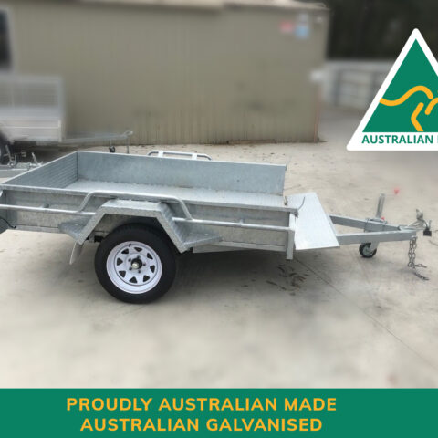 7x5 Australian Made Australian Galvanised Single Axle Heavy Duty Box Trailer For Sale — image 2