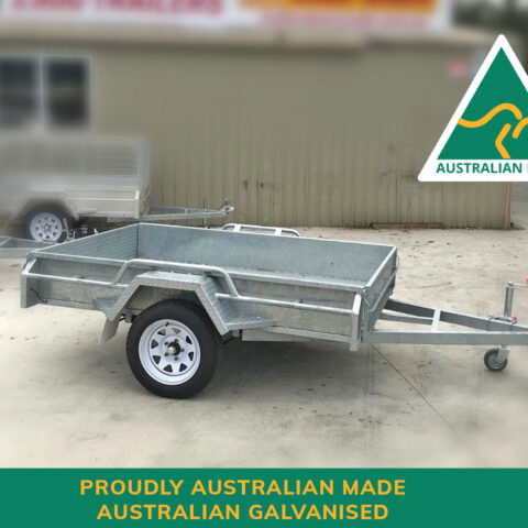 7x5 Australian Made Australian Galvanised Single Axle Heavy Duty Box Trailer For Sale — image 3