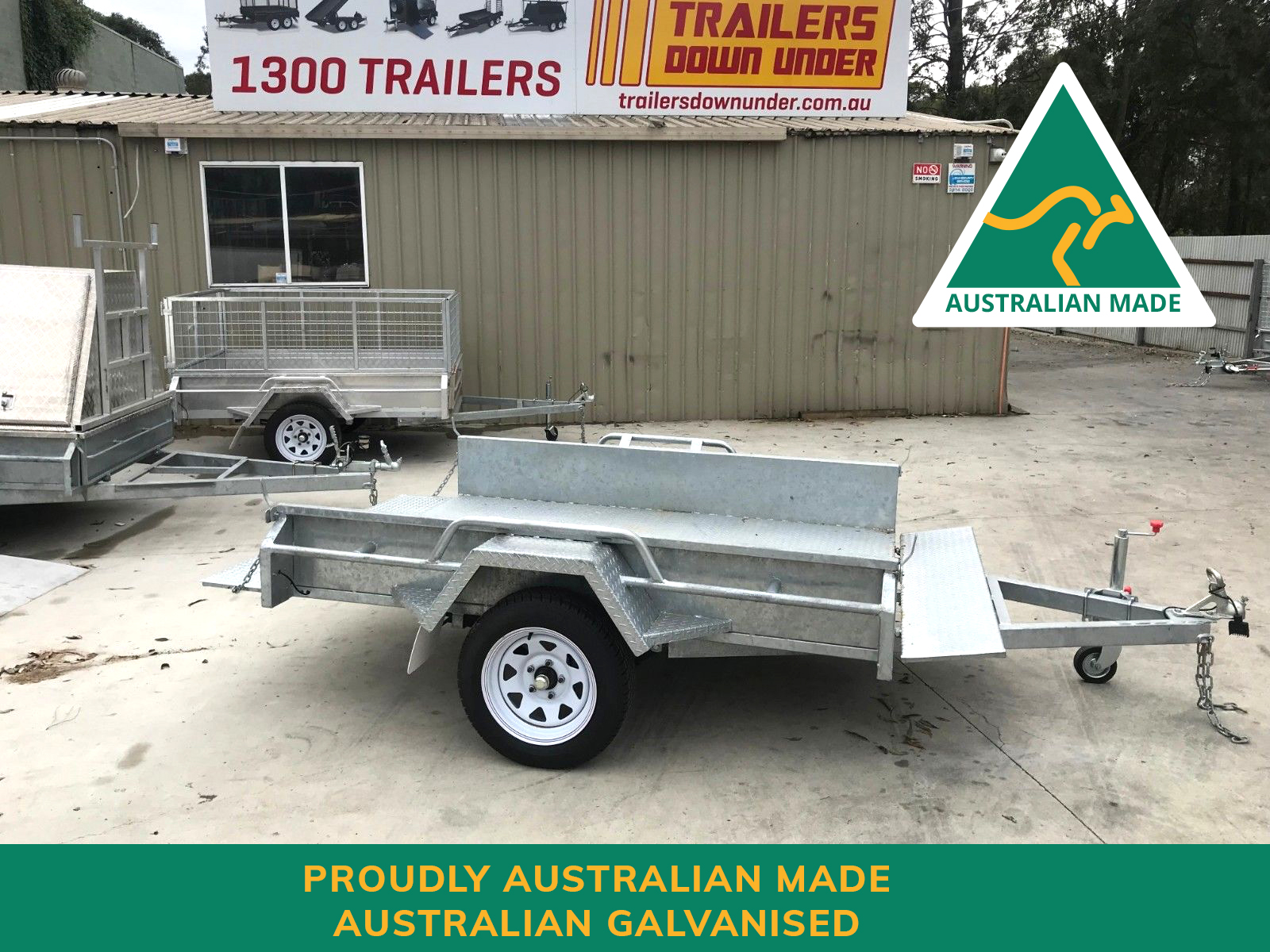7x5 Australian Made Australian Galvanised Single Axle Heavy Duty Box Trailer For Sale — image 5