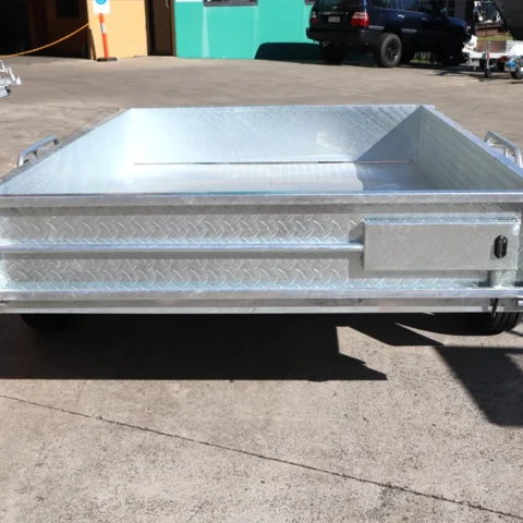 7x5 Heavy Duty Galvanised Box Trailer for Sale in Brisbane Single Axle with Manual Tilt Function — image 5
