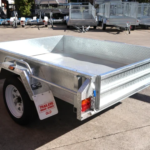 7x5 Heavy Duty Galvanised Box Trailer for Sale in Brisbane Single Axle with Manual Tilt Function — image 6