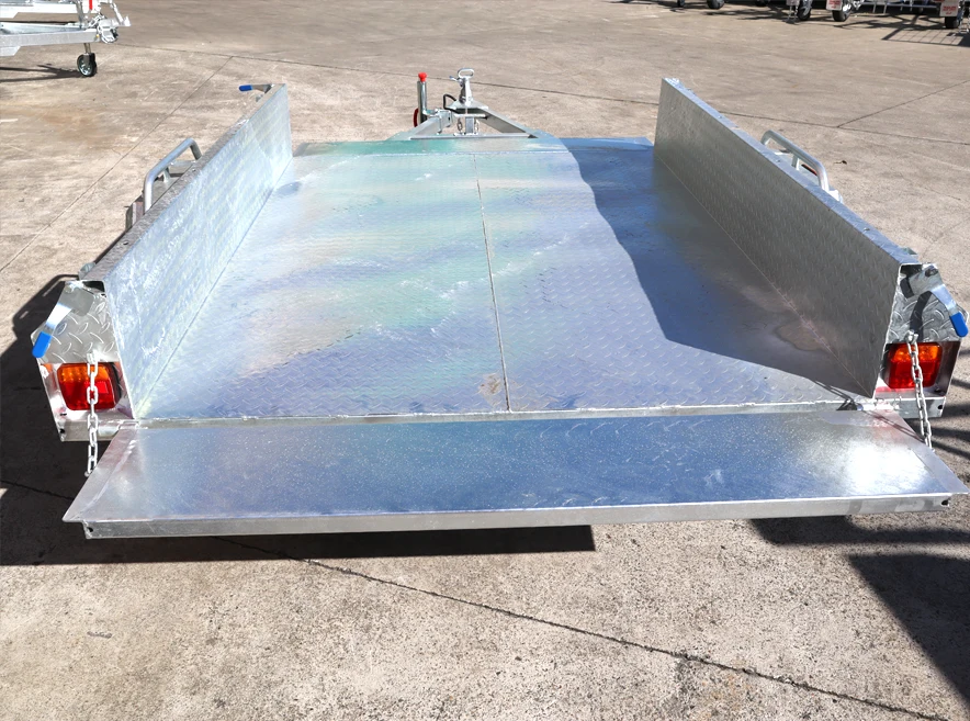 7x5 Heavy Duty Galvanised Box Trailer for Sale in Brisbane Single Axle with Manual Tilt Function — image 8