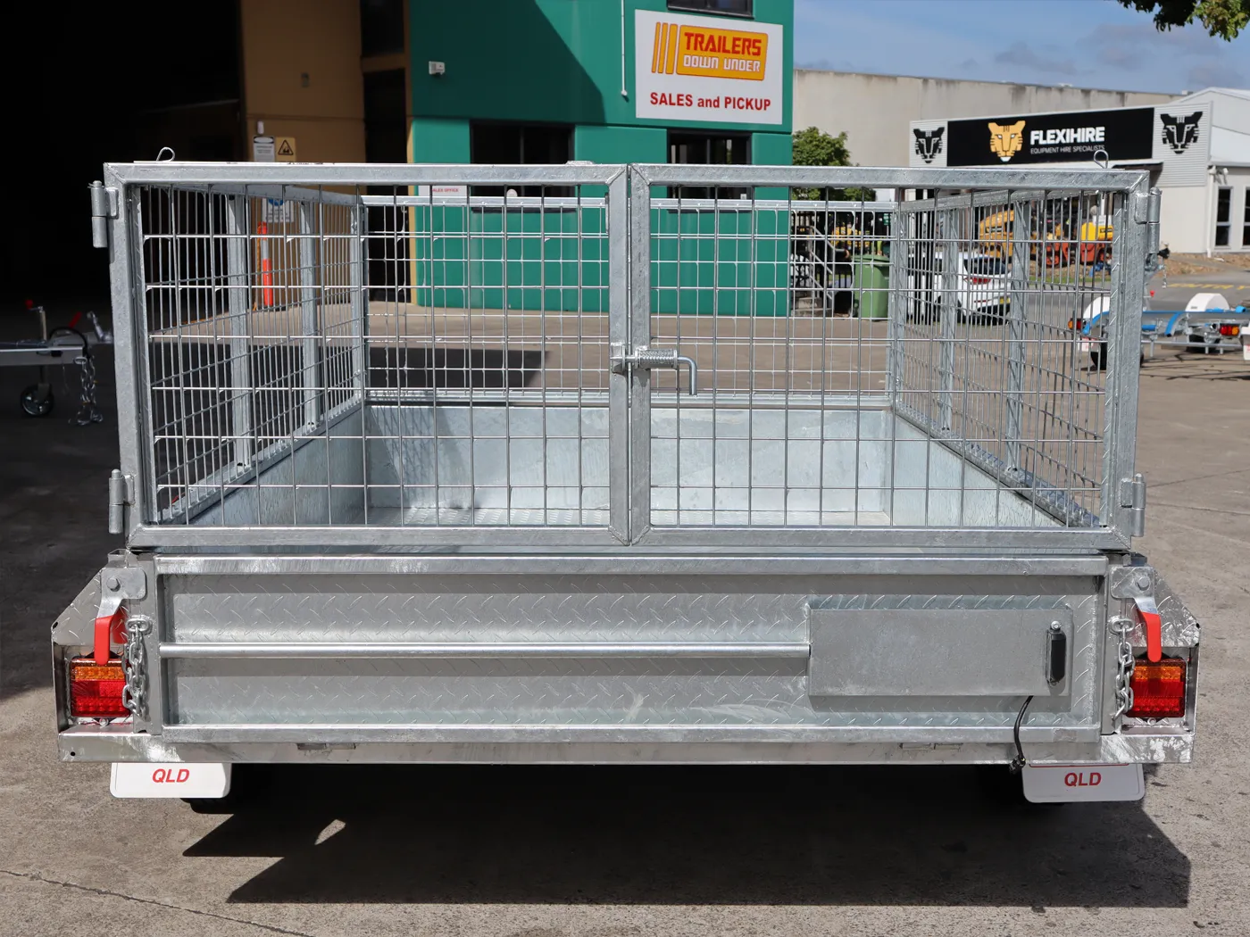 7x5 Heavy Duty Single Axle Galvanised Box Trailer with 2 Ft Cage for Sale in Brisbane — image 12