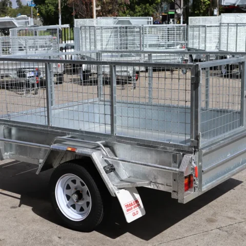 7x5 Heavy Duty Single Axle Galvanised Box Trailer with 2 Ft Cage for Sale in Brisbane — image 4