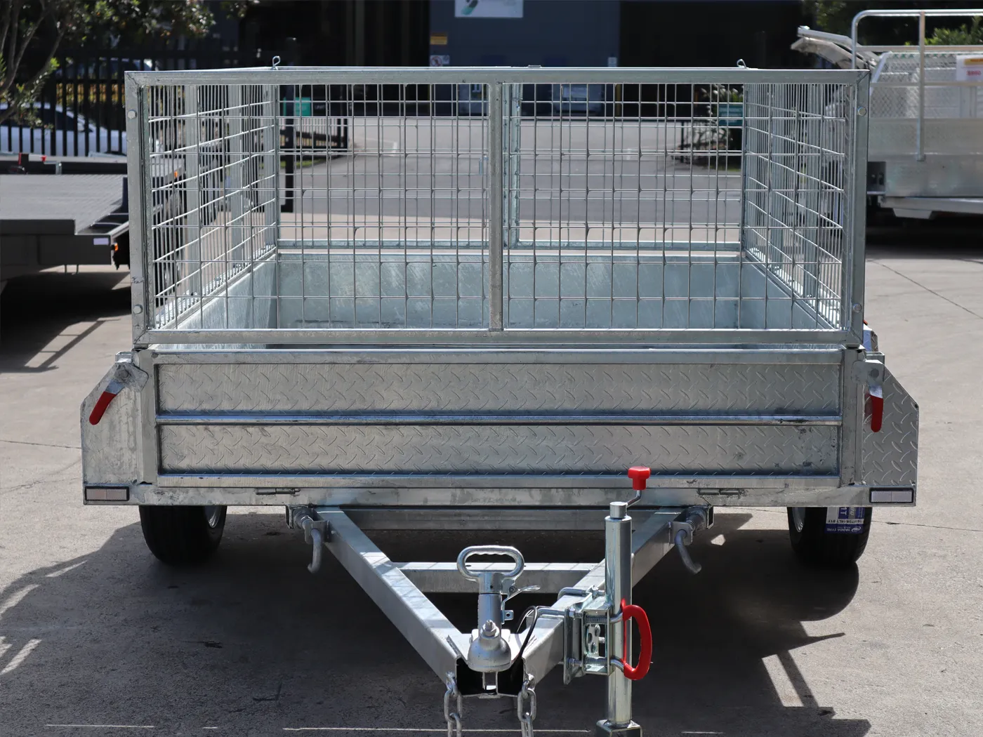 7x5 Heavy Duty Single Axle Galvanised Box Trailer with 2 Ft Cage for Sale in Brisbane — image 8