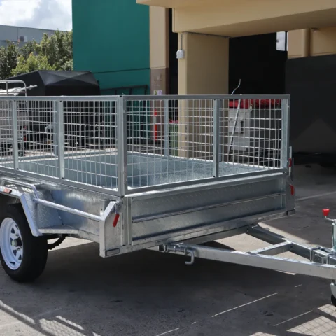 7x5 Heavy Duty Single Axle Galvanised Box Trailer with 2 Ft Cage for Sale in Brisbane — image 9