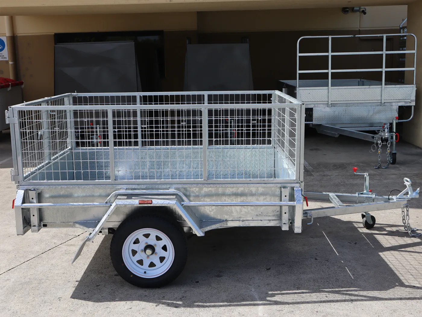 7x5 Heavy Duty Single Axle Galvanised Box Trailer with 2 Ft Cage for Sale in Brisbane — image 10