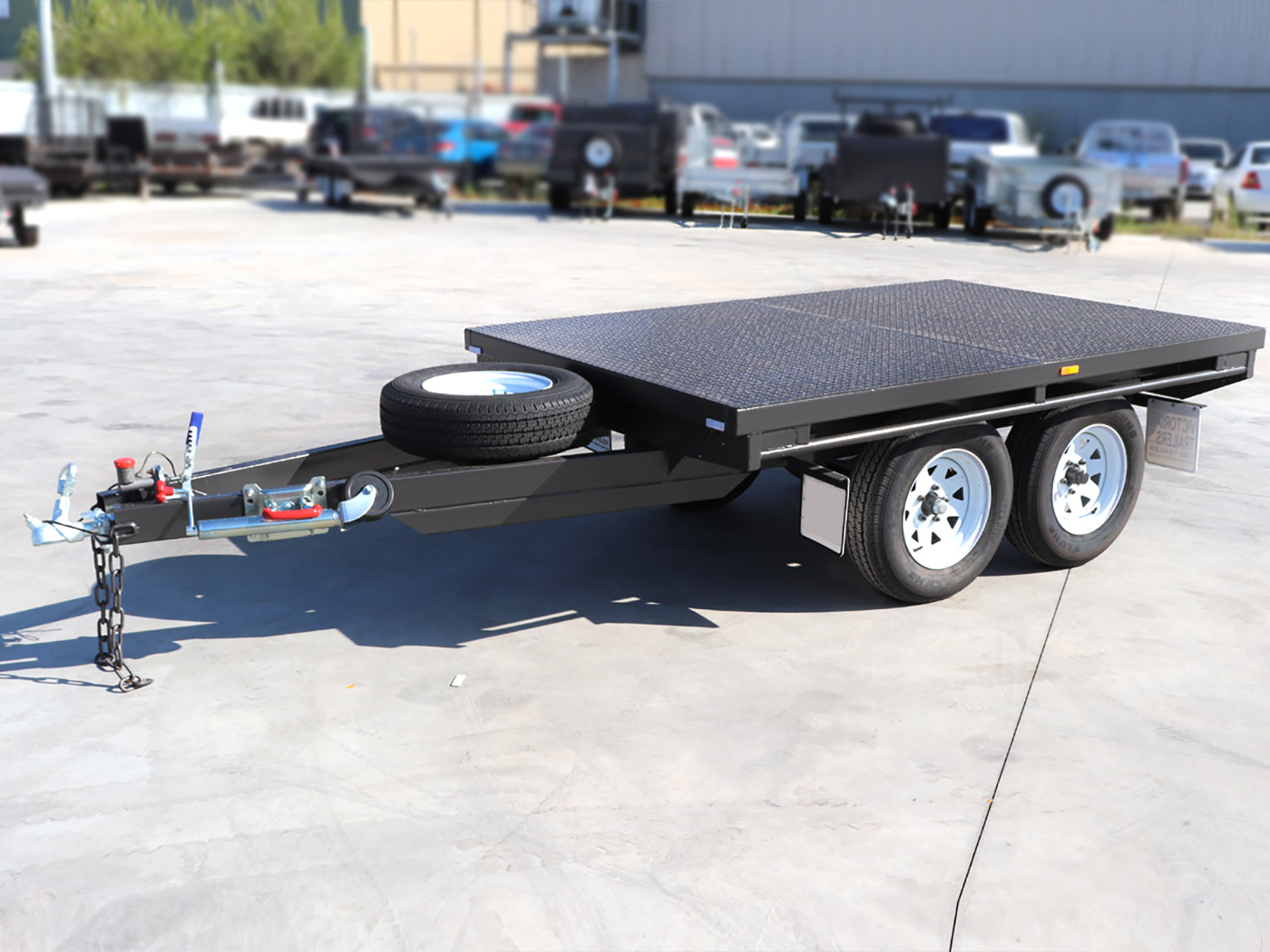 8x5 Heavy Duty Flat Top Trailer For Sale