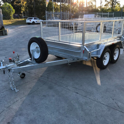8x5 Tandem Axle Galvanised Trailer with 2 Ft Cage For Sale in Brisbane — image 2