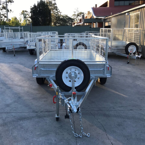 8x5 Tandem Axle Galvanised Trailer with 2 Ft Cage For Sale in Brisbane — image 3