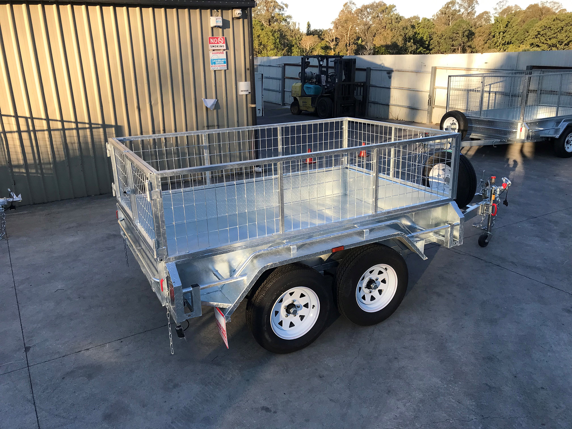 8x5 Tandem Axle Galvanised Trailer with 2 Ft Cage For Sale in Brisbane — image 4