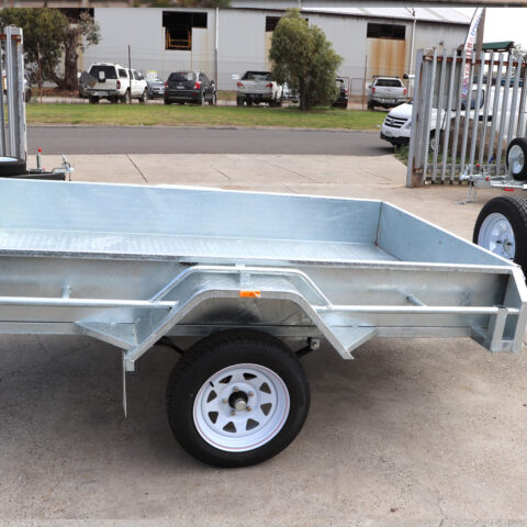 8x5 Heavy Duty Single Axle Galvanised Box Trailer for Sale in Brisbane with Manual Tilt Function — image 2