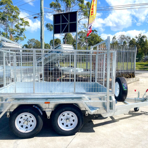 8x5 Tandem Axle Galvanised Trailer with 3 Ft Cage | Ladder Racks | For Sale in Brisbane — image 5