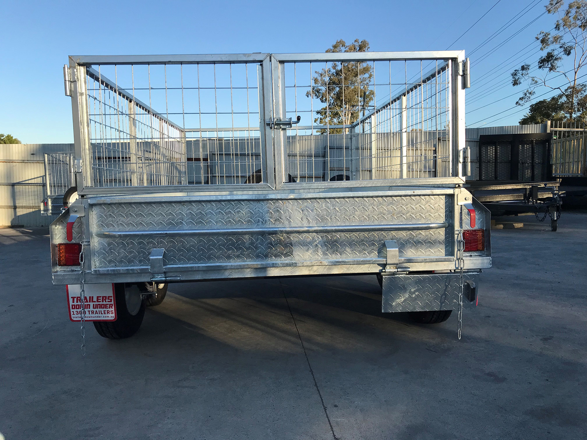 8x5 Tandem Axle Galvanised Trailer with 2 Ft Cage For Sale in Brisbane — image 6